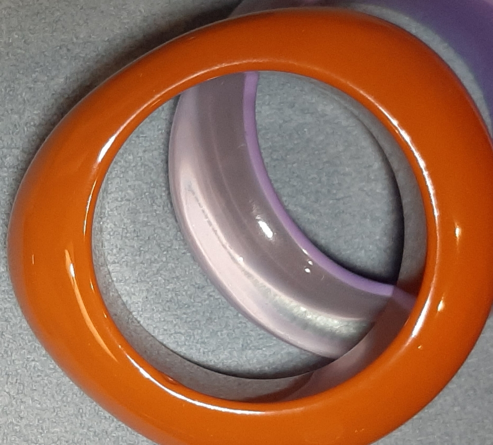 LUCITE | Chunky, Asymmetrical Bangle Bracelets - Picture 7 of 16